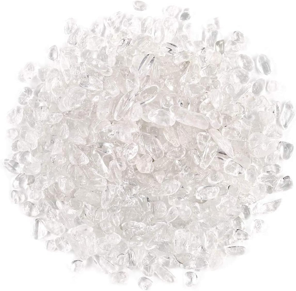Clear Quatrz Tumbled Chips Crushed Stone Healing Reiki Crystal Jewelry Making Home Decoration