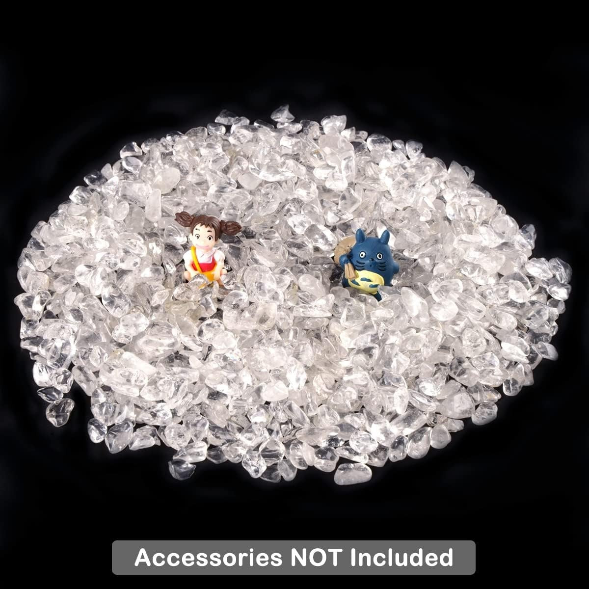 Clear Quatrz Tumbled Chips Crushed Stone Healing Reiki Crystal Jewelry Making Home Decoration